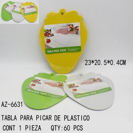 [AZ-6631 [60 PZS/CAJA]] [AZ-6631] TABLA PARA PICAR DE PLASTICO