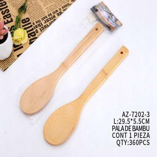[AZ-7202-3 [360 PZS/CAJA]] [AZ-7202-3] PALA DE BAMBU