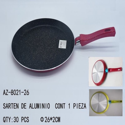 [AZ-8021-26 [30 PZS/CAJA]] [AZ-8021-26] SARTEN DE ALUMINIO