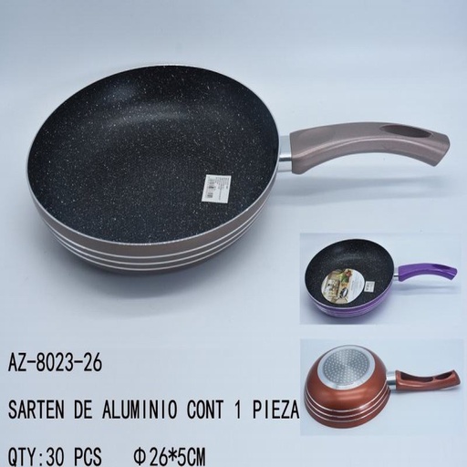 [AZ-8023-26 [30 PZS/CAJA]] [AZ-8023-26] SARTEN DE ALUMINIO