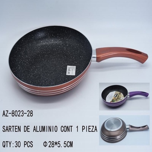 [AZ-8023-28 [30 PZS/CAJA]] [AZ-8023-28] SARTEN DE ALUMINIO