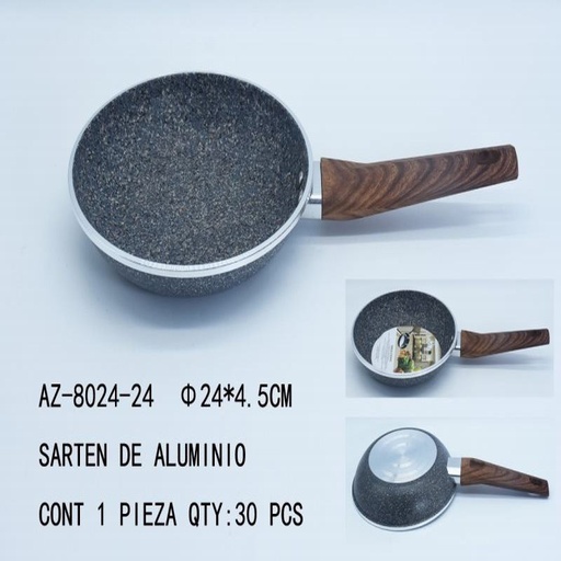 [AZ-8024-24 [30 PZS/CAJA]] [AZ-8024-24] SARTEN DE ALUMINIO