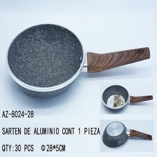 [AZ-8024-28 [30 PZS/CAJA]] [AZ-8024-28] SARTEN DE ALUMINIO