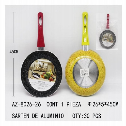 [AZ-8026-26 [30 PZS/CAJA]] [AZ-8026-26] SARTEN DE ALUMINIO