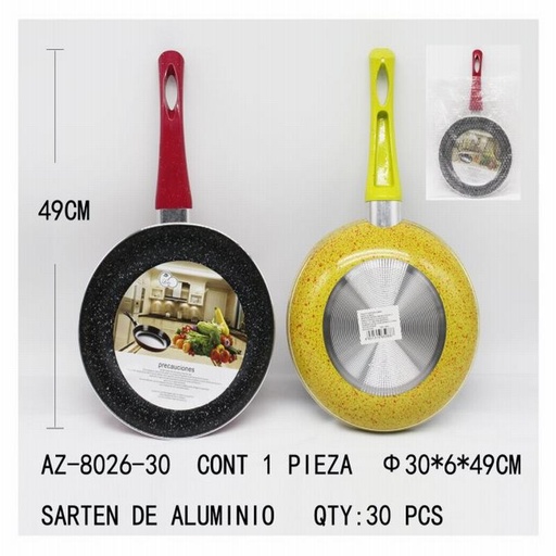 [AZ-8026-30 [30 PZS/CAJA]] [AZ-8026-30] SARTEN DE ALUMINIO