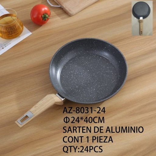 [AZ-8031-24 [24 PZS/CAJA]] [AZ-8031-24] SARTEN DE ALUMINIO