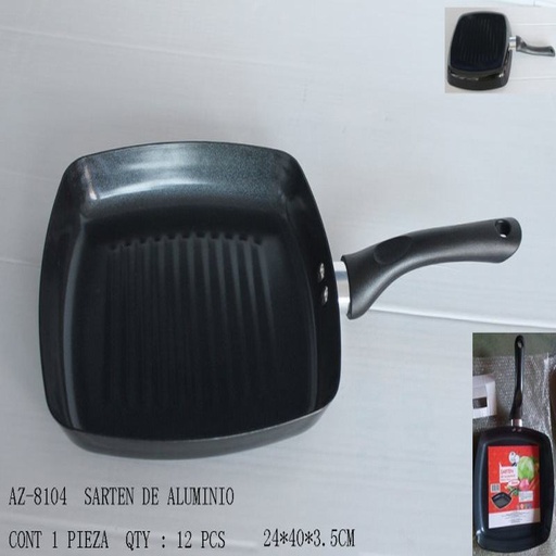 [AZ-8104 [12 PZS/CAJA]] [AZ-8104] SARTEN DE ALUMINIO