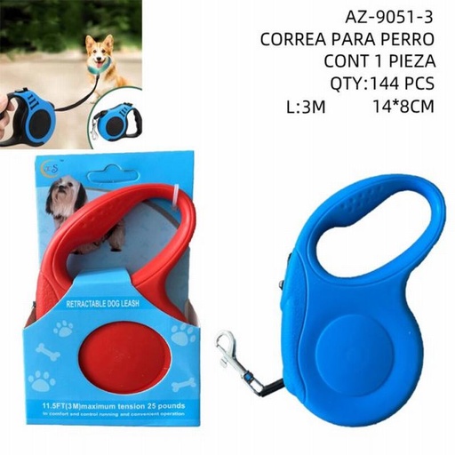 [AZ-9051-3 [144 PZS/CAJA]] [AZ-9051-3] CORREA PARA PERRO