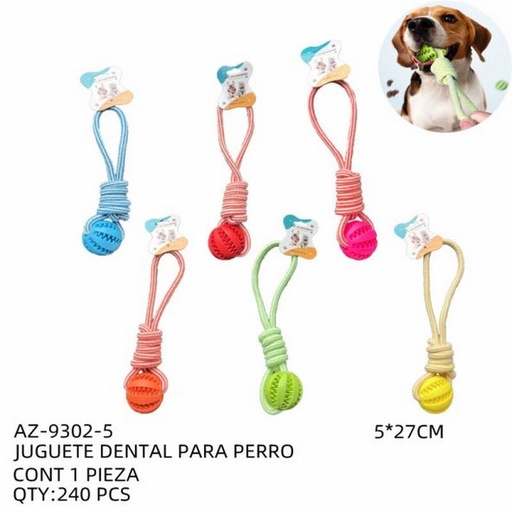 [AZ-9302-5 [240 PZS/CAJA]] [AZ-9302-5] B-JUGUETE DENTAL PARA PERRO