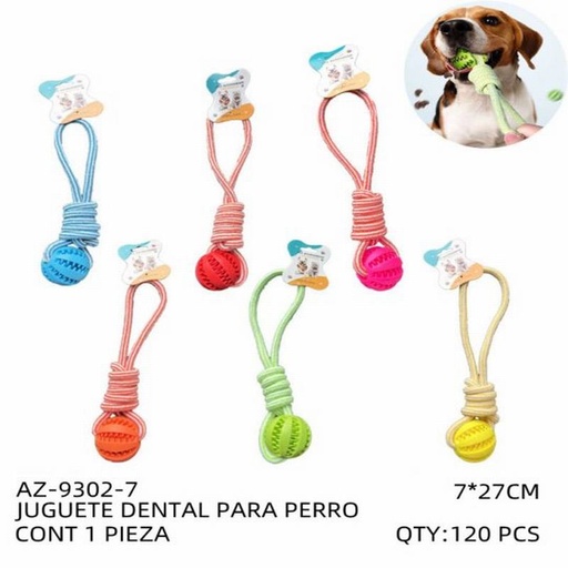 [AZ-9302-7 [120 PZS/CAJA]] [AZ-9302-7] B-JUGUETE DENTAL PARA PERRO