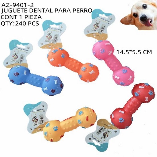[AZ-9401-2 [240 PZS/CAJA]] [AZ-9401-2] B-JUGUETE DENTAL PARA PERRO