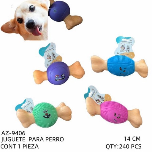 [AZ-9406 [240 PZS/CAJA]] [AZ-9406] JUGUETE PARA PERRO