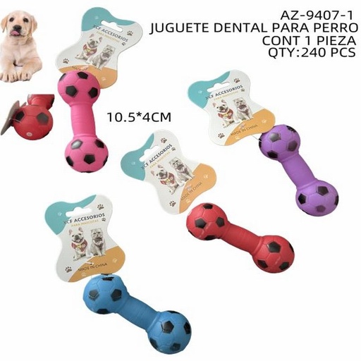 [AZ-9407-1 [240 PZS/CAJA]] [AZ-9407-1] JUGUETE DENTAL PARA PERRO