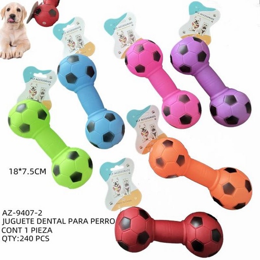 [AZ-9407-2 [240 PZS/CAJA]] [AZ-9407-2] B-JUGUETE DENTAL PARA PERRO