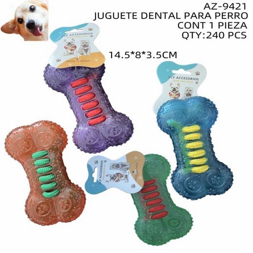 [AZ-9421 [240 PZS/CAJA]] [AZ-9421] B-JUGUETE DENTAL PARA PERRO