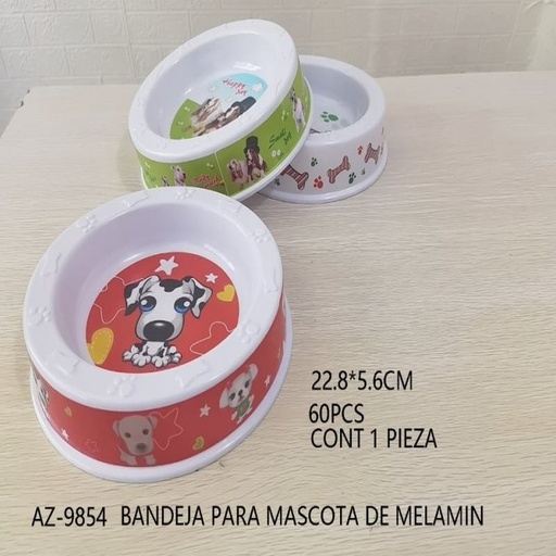 [AZ-9854 [60 PZS/CAJA]] [AZ-9854] B-BANDEJA PARA MASCOTA DE MELAMINA