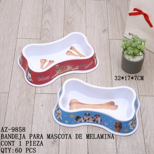 [AZ-9858 [60 PZS/CAJA]] [AZ-9858] B-BANDEJA PARA MASCOTA DE MELAMINA