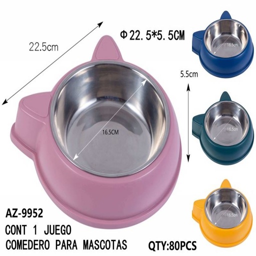 [AZ-9952 [80 PZS/CAJA]] [AZ-9952] B-COMEDERO PARA MASCOTAS
