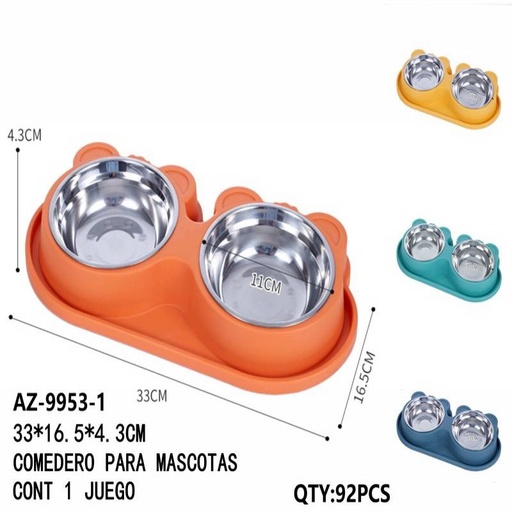 [AZ-9953-1 [92 PZS/CAJA]] [AZ-9953-1] B-COMEDERO PARA MASCOTAS