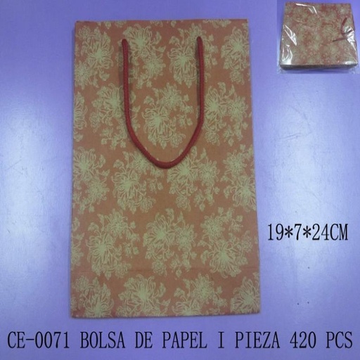 [CE-0071 [420 PZS/CAJA]] [CE-0071] BOLSA DE PAPEL