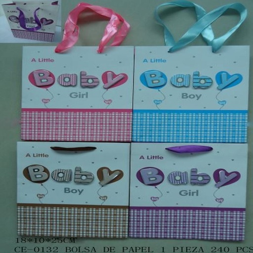 [CE-0132 [240 PZS/CAJA]] [CE-0132] BOLSA DE PAPEL