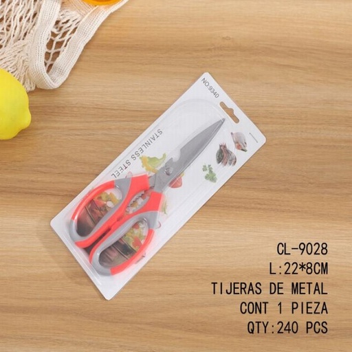 [CL-9028 [240 PZS/CAJA]] [CL-9028] TIJERAS DE METAL