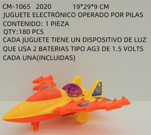 [CM-1065 [180 PZS/CAJA]] [CM-1065] JUGUETE ELECTRÓNICO OPERADO POR PILAS