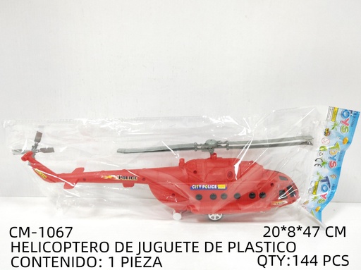 [CM-1067 [144 PZS/CAJA]] [CM-1067] HELICOPTERO DE JUGUETE DE PLASTICO