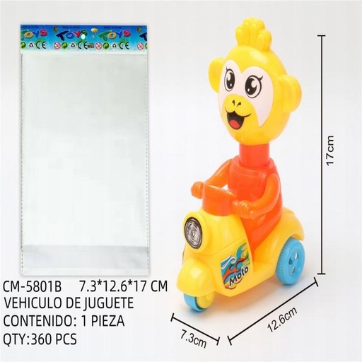 [CM-5801B [360 PZS/CAJA]] [CM-5801B] VEHICULO DE JUGUETE