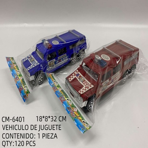 [CM-6401 [120 PZS/CAJA]] [CM-6401] VEHICULO DE JUGUETE