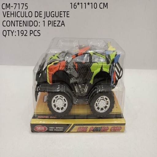 [CM-7175 [192 PZS/CAJA]] [CM-7175] VEHICULO DE JUGUETE