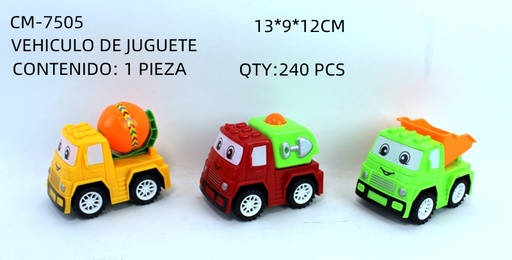 [CM-7505 [240 PZS/CAJA]] [CM-7505] VEHICULO DE JUGUETE