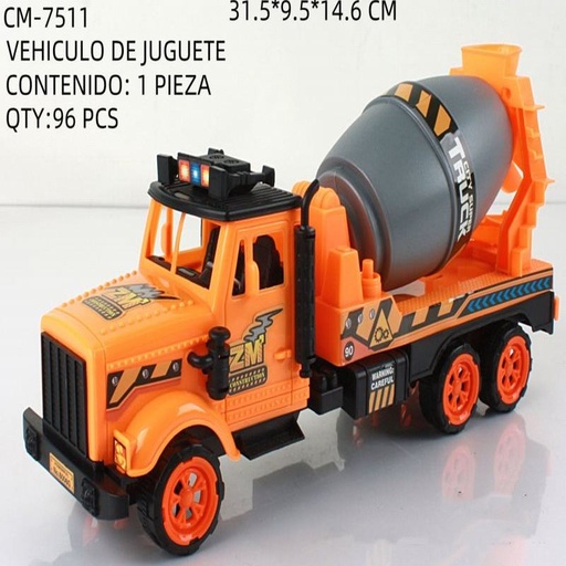[CM-7511 [96 PZS/CAJA]] [CM-7511] VEHICULO DE JUGUETE