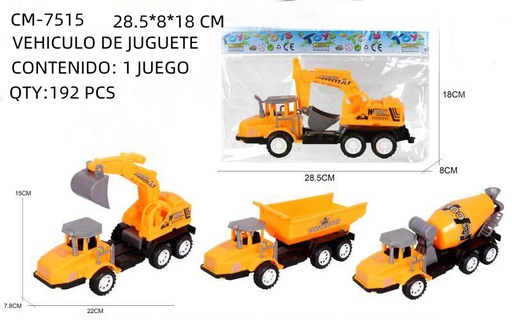 [CM-7515 [192 PZS/CAJA]] [CM-7515] VEHICULO DE JUGUETE