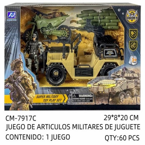 [CM-7917C [60 PZS/CAJA]] [CM-7917C] JUEGO DE ARTICULOS MILITARES DE JUGUETE