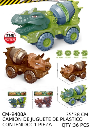 [CM-9408A [36 PZS/CAJA]] [CM-9408A] CAMION DE JUGUETE DE PLASTICO