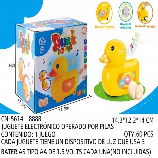 [CN-5614 [60 PZS/CAJA]] [CN-5614] JUGUETE ELECTRÓNICO OPERADO POR PILAS