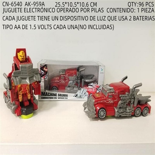 [CN-6540 [96 PZS/CAJA]] [CN-6540] JUGUETE ELECTRÓNICO OPERADO POR PILAS
