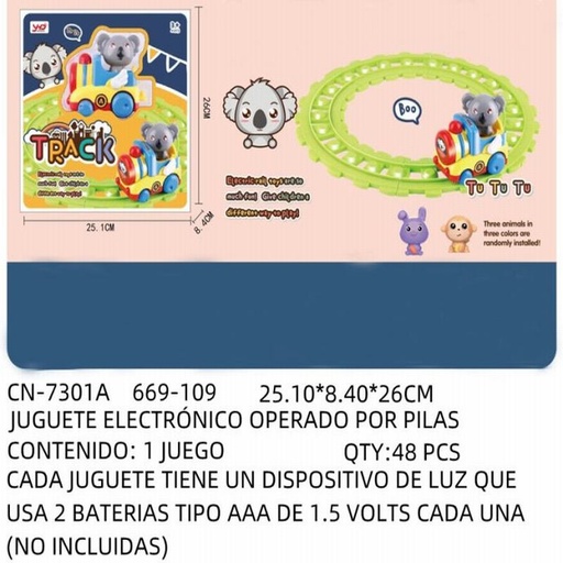 [CN-7301A [48 PZS/CAJA]] [CN-7301A] JUGUETE ELECTRÓNICO OPERADO POR PILAS