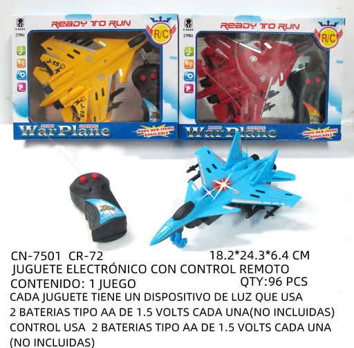 [CN-7501 [96 PZS/CAJA]] [CN-7501] JUGUETE ELECTRÓNICO CON CONTROL REMOTO