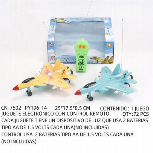 [CN-7502 [72 PZS/CAJA]] [CN-7502] JUGUETE ELECTRÓNICO CON CONTROL REMOTO