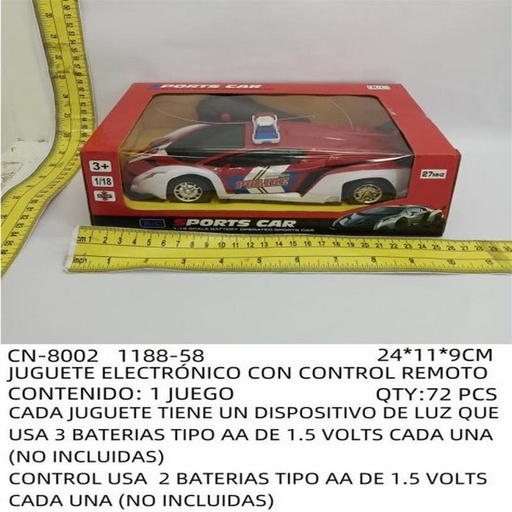 [CN-8002 [72 PZS/CAJA]] [CN-8002] JUGUETE ELECTRÓNICO CON CONTROL REMOTO