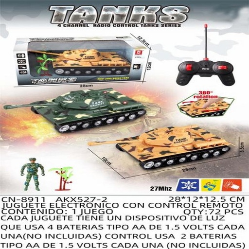 [CN-8911 [72 PZS/CAJA]] [CN-8911] JUGUETE ELECTRÓNICO CON CONTROL REMOTO