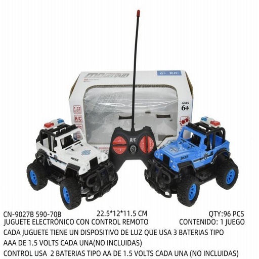 [CN-9027B [96 PZS/CAJA]] [CN-9027B] JUGUETE ELECTRÓNICO CON CONTROL REMOTO