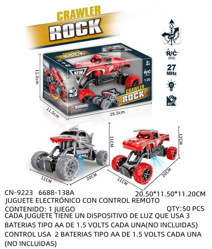 [CN-9223 [50 PZS/CAJA]] [CN-9223] JUGUETE ELECTRÓNICO CON CONTROL REMOTO