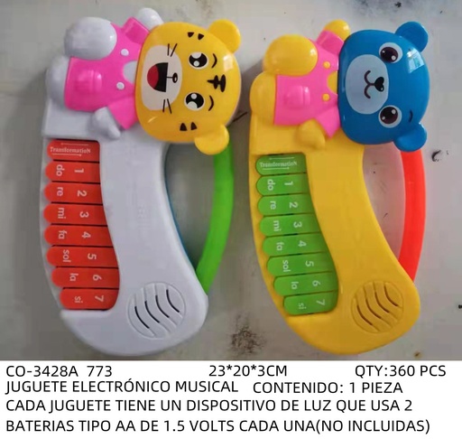 [CO-3428A [360 PZS/CAJA]] [CO-3428A] JUGUETE ELECTRÓNICO MUSICAL