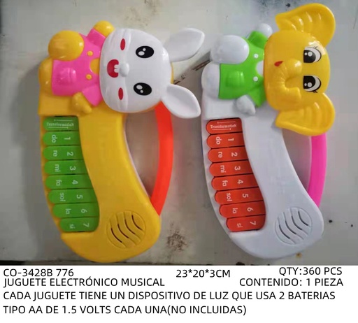 [CO-3428B [360 PZS/CAJA]] [CO-3428B] JUGUETE ELECTRÓNICO MUSICAL