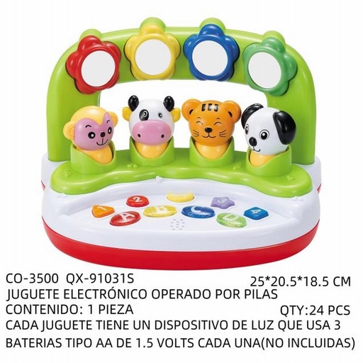 [CO-3500 [24 PZS/CAJA]] [CO-3500] JUGUETE ELECTRÓNICO OPERADO POR PILAS
