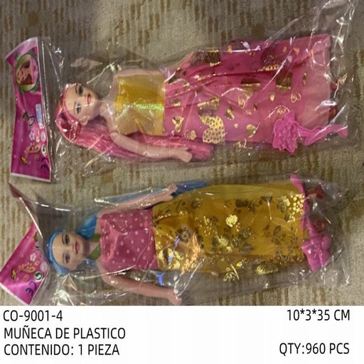 [CO-9001-4 [960 PZS/CAJA]] [CO-9001-4] MUÑECA DE PLASTICO