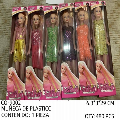 [CO-9002 [480 PZS/CAJA]] [CO-9002] MUÑECA DE PLASTICO